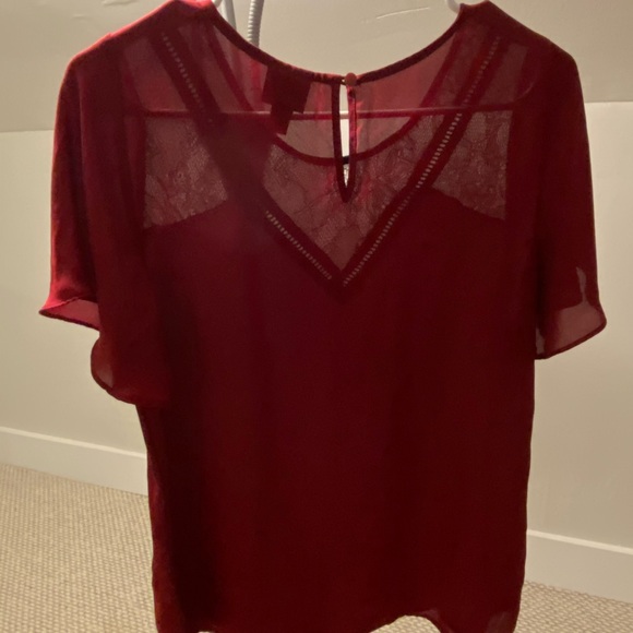 Dark Red Blouse - Picture 4 of 5